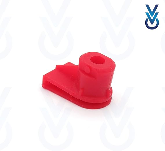 Red Angled Trim Panel Grommet - Multi Brand Bumper & Wheel Arch Fastener