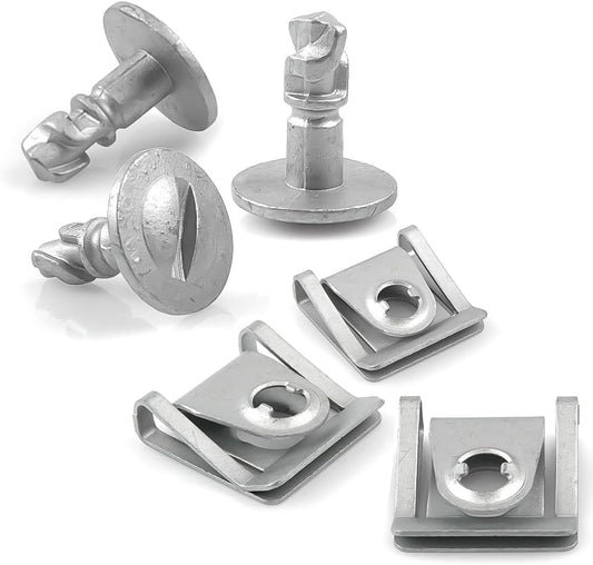 VAG Engine Undertray Fastener Kit - Turn Screws & Speed Nuts for Splash Shield 8D0805960