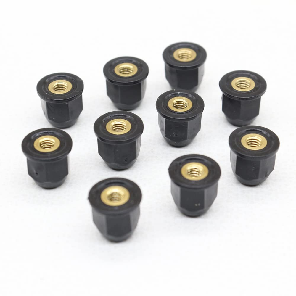 MINI M4 Plastic Coated Brass Trim Nut - 07130702715 / Honda 75307-SN7-000