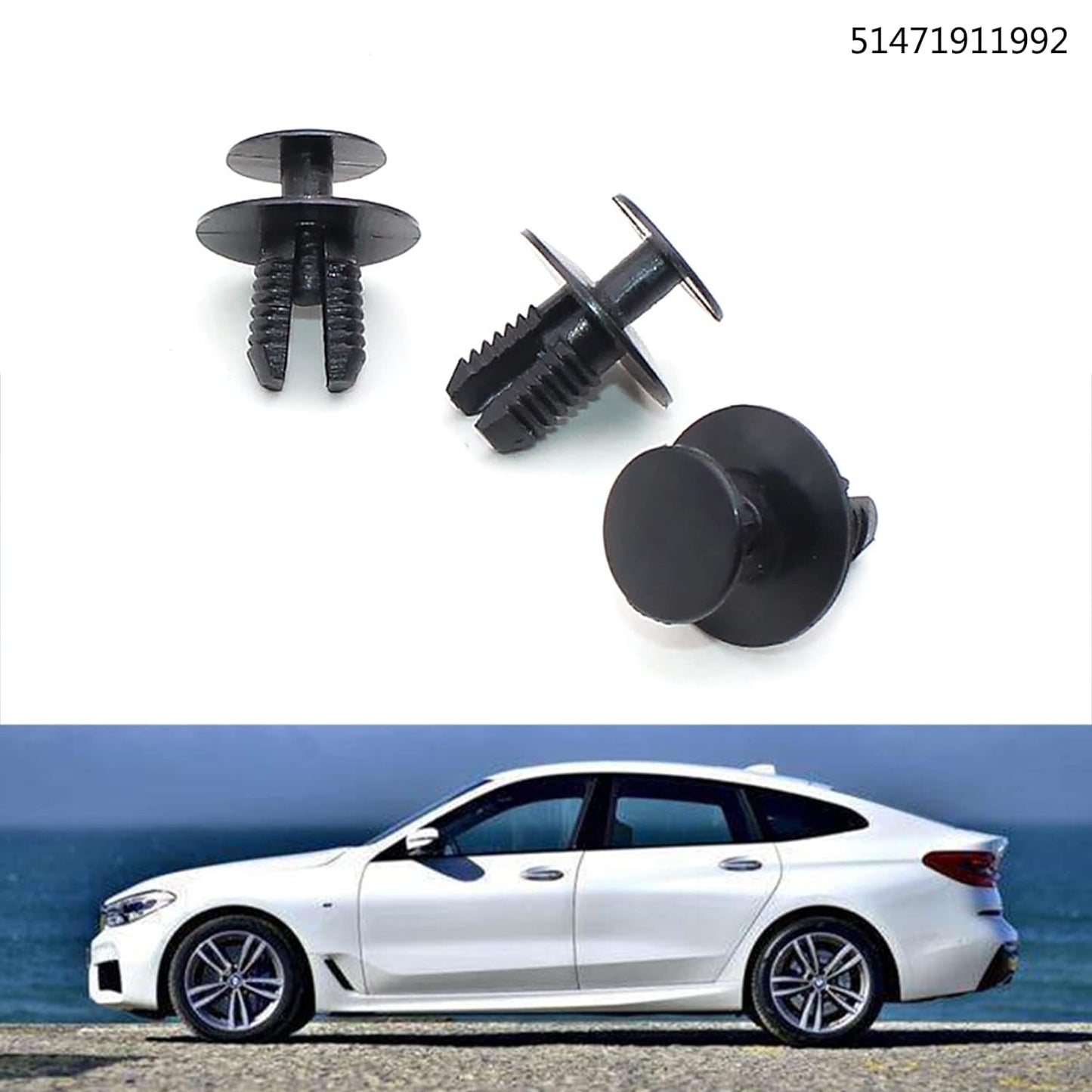 Expanding Push Fit Fir Tree Rivets BMW MINI Mercedes Volvo - 51471911992