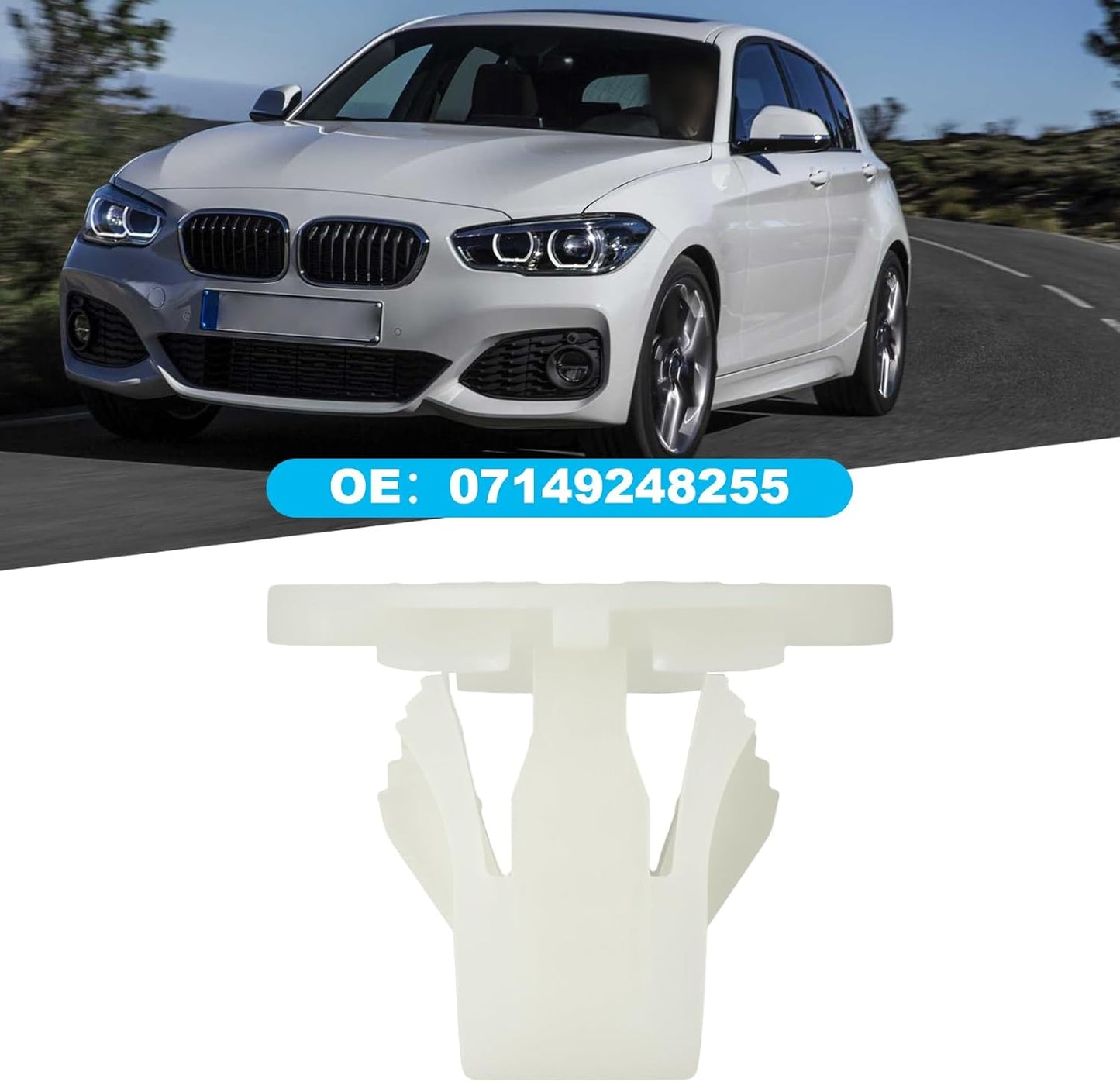 BMW Underfloor Shield Retainer Clip - Trim Panel Fastener 07149248255