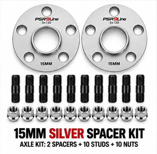 Porsche Complete Wheel Spacer Kit with 90mm Screw-In Stud Conversion & R14 Nuts – PSR9Line