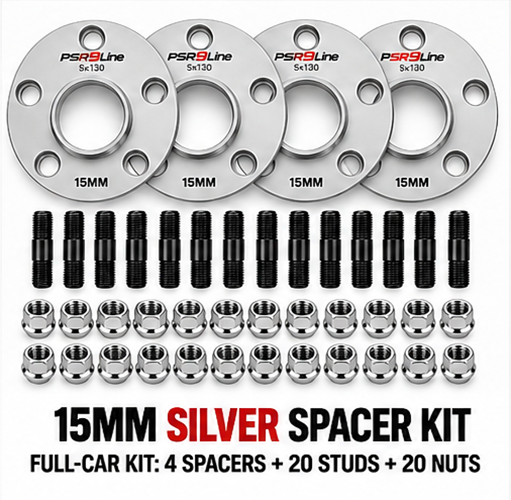 Porsche Complete Wheel Spacer Kit with 90mm Screw-In Stud Conversion & R14 Nuts – PSR9Line