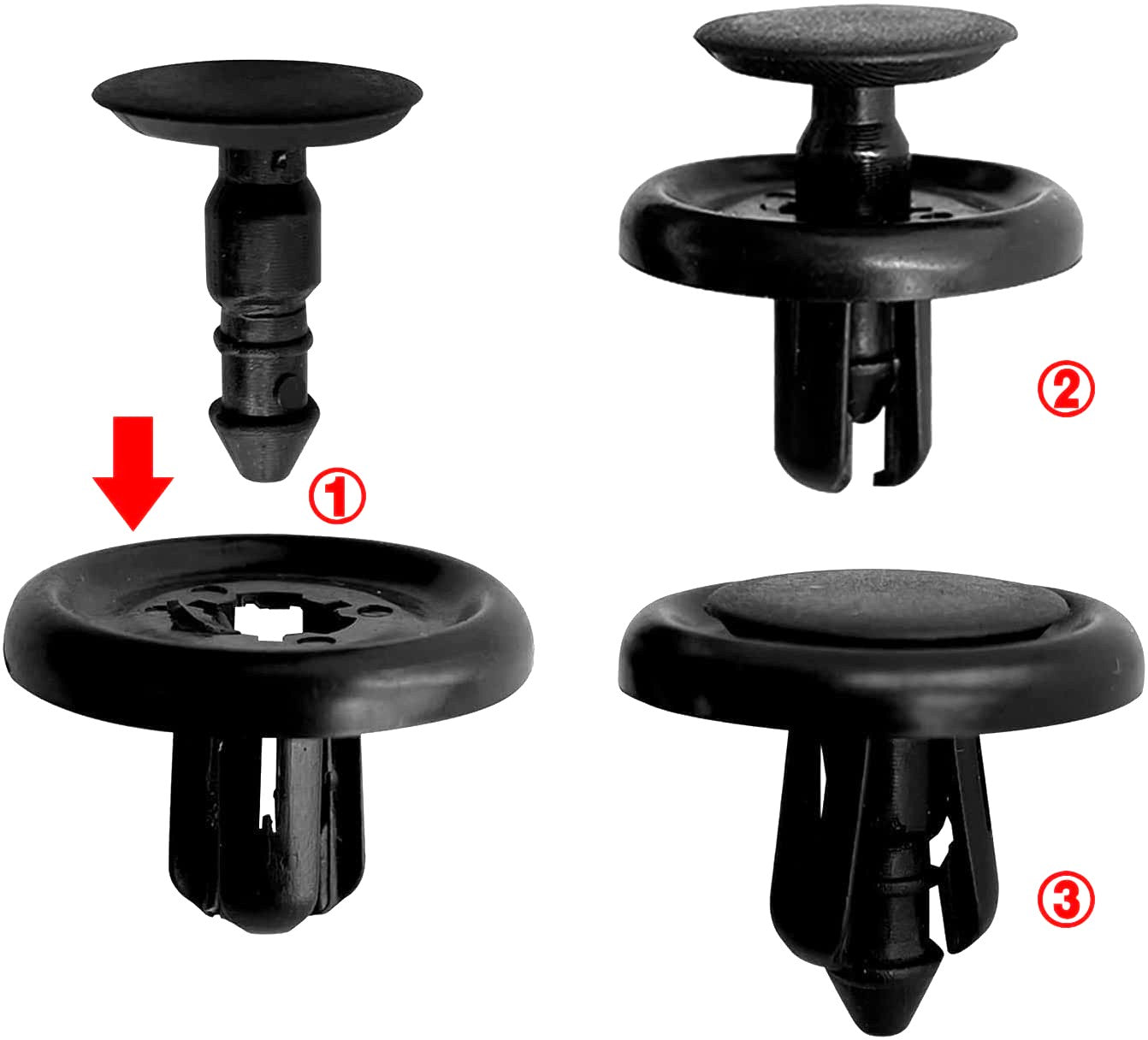 Toyota, Lexus, Peugeot & Citroen 7mm Push Fit Rivet - Wheel Arch & Undertray Trim Clip 9046707201
