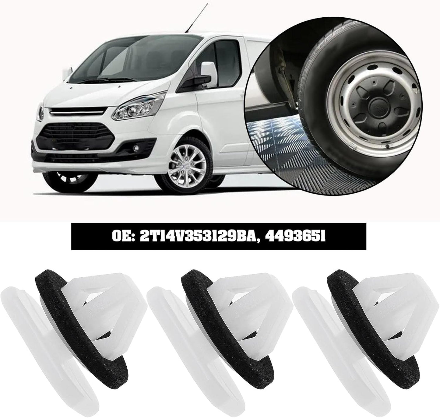 Ford Transit Connect Wheel Arch & Side Moulding Trim Clip - 4493651