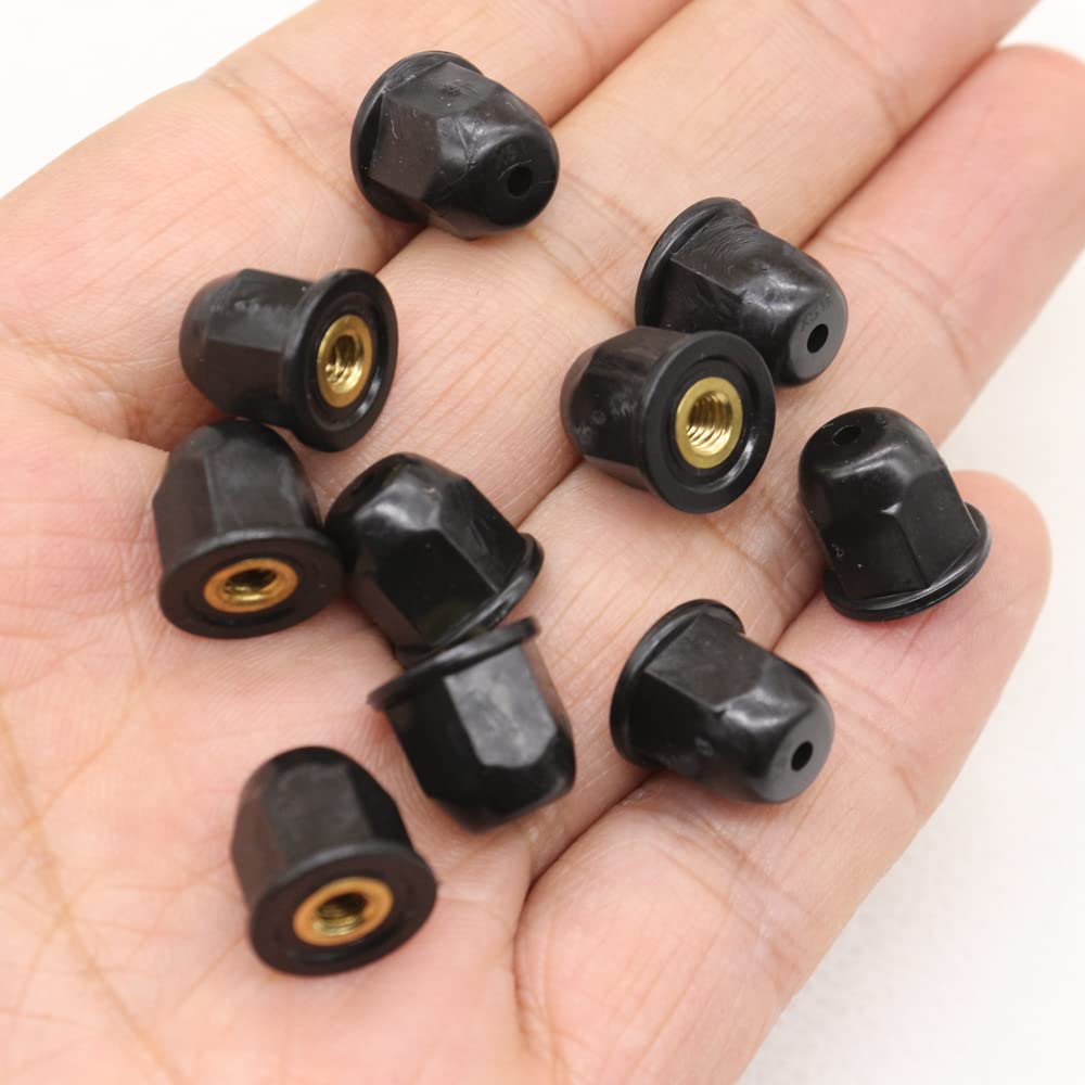 MINI M4 Plastic Coated Brass Trim Nut - 07130702715 / Honda 75307-SN7-000