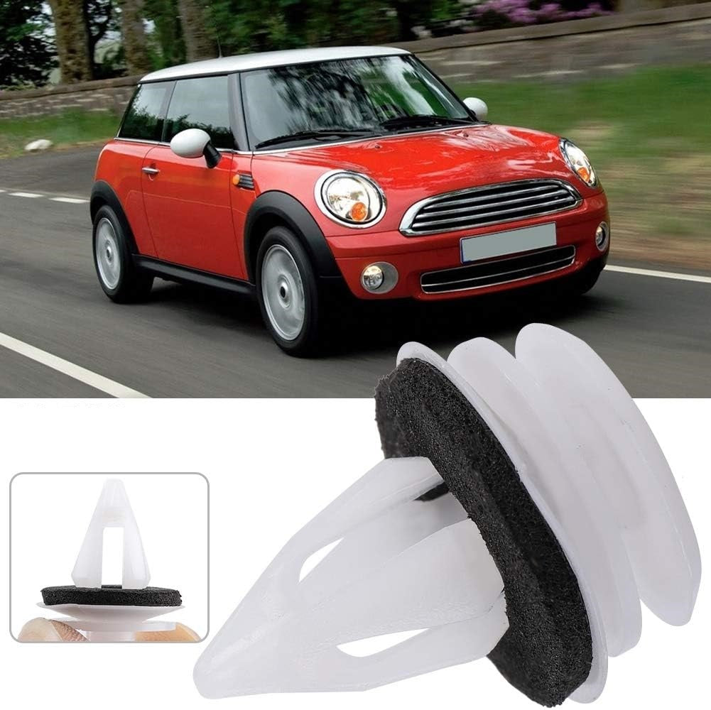 White Interior Trim Clips BMW MINI - 51437001491