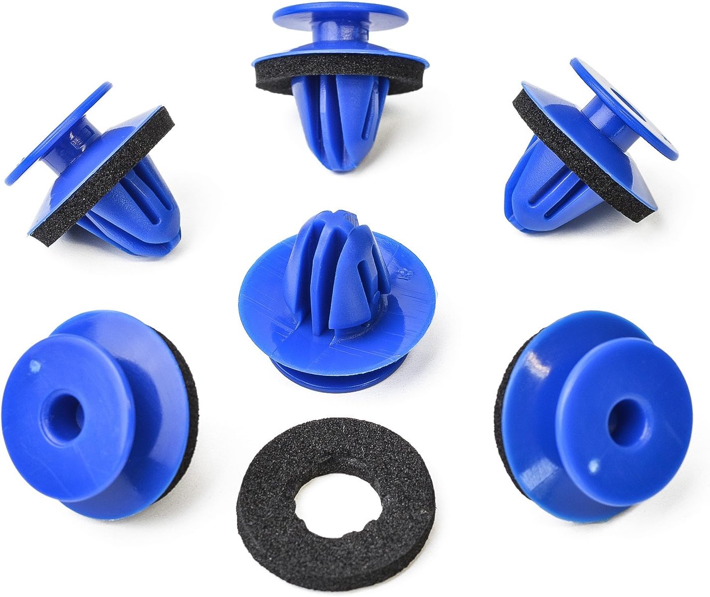 Audi VW Wheel Arch Flare Moulding Clip 8U0853909 - 8mm Blue Insulated Trim Fastener