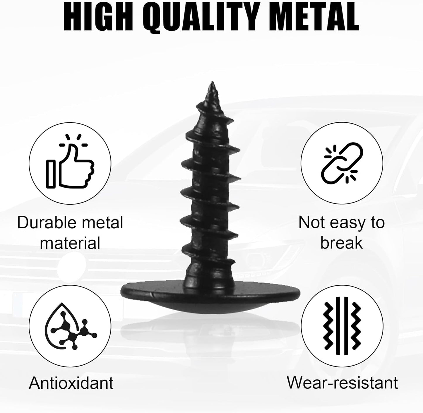 Kia Hyundai M5 Flange Head Self Tapping Trim Screw 1249305167E