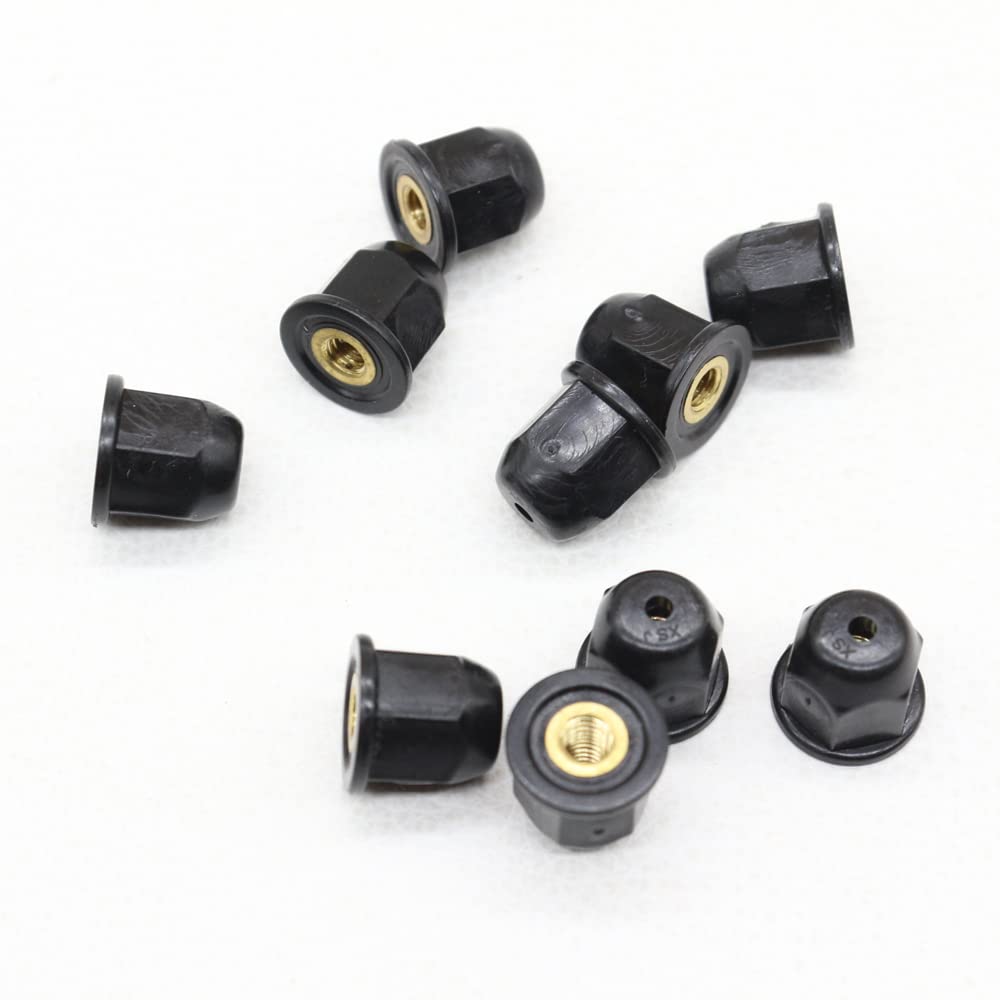 MINI M4 Plastic Coated Brass Trim Nut - 07130702715 / Honda 75307-SN7-000