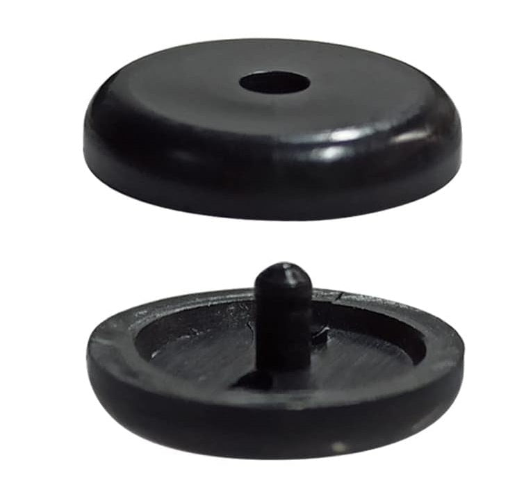 Universal Seat Belt Buckle Stopper Button - Black 5 Sets