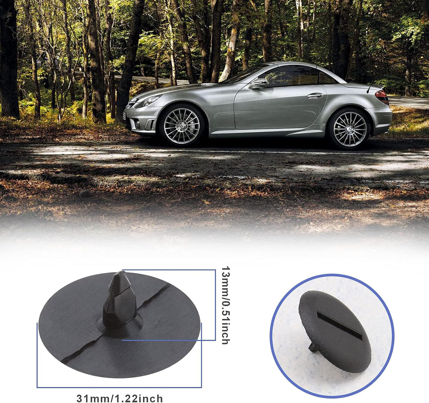 Mercedes Side Skirt & Sill Moulding Trim Clip - A0009917498