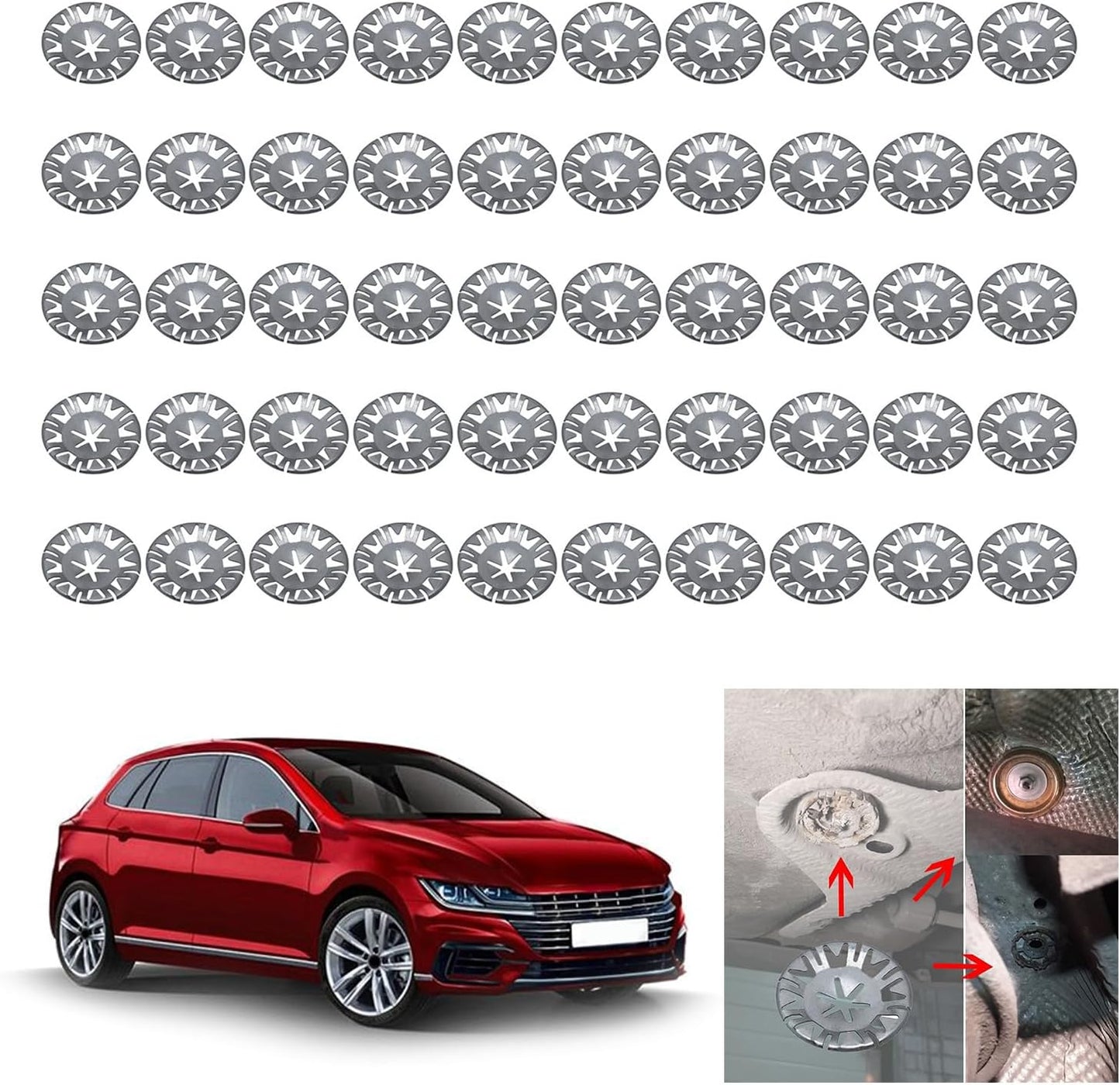 VAG 30mm Star Locking Washer - Underbody Shield & Sound Insulation Retainer N90796502