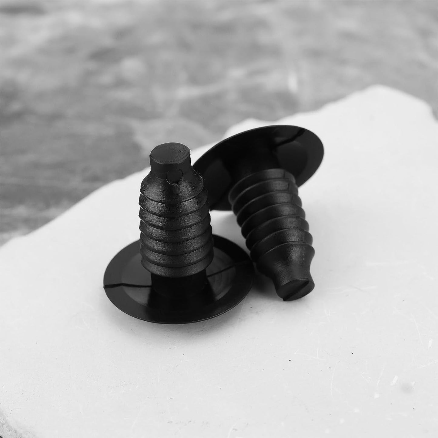 Universal 8mm Fat Fir Tree Push Fit Trim Clip - Black Panel Fastener