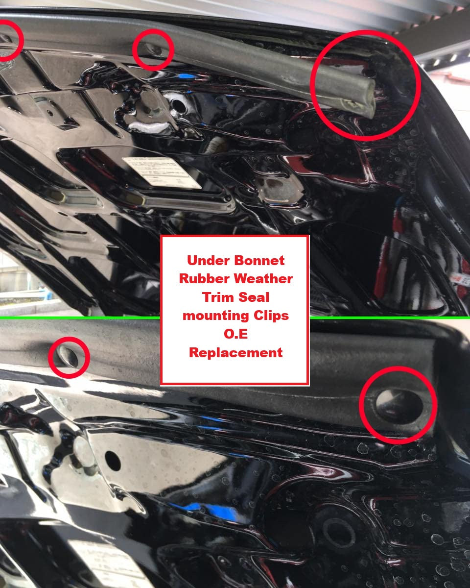 Honda Weather Seal Trim Clip - Bonnet Rubber Weatherstrip Fastener 91518-SM4-003