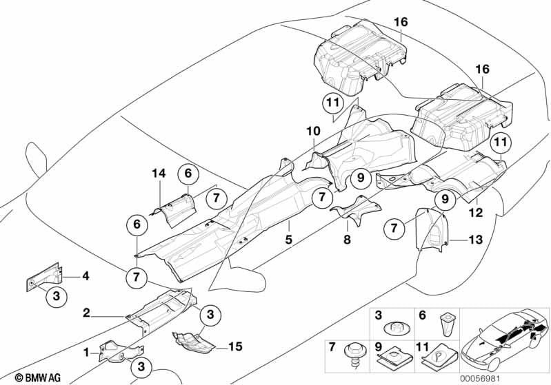 BMW & MINI Expanding Screw Grommet - White Trim Panel Mounting Clip 63171367868