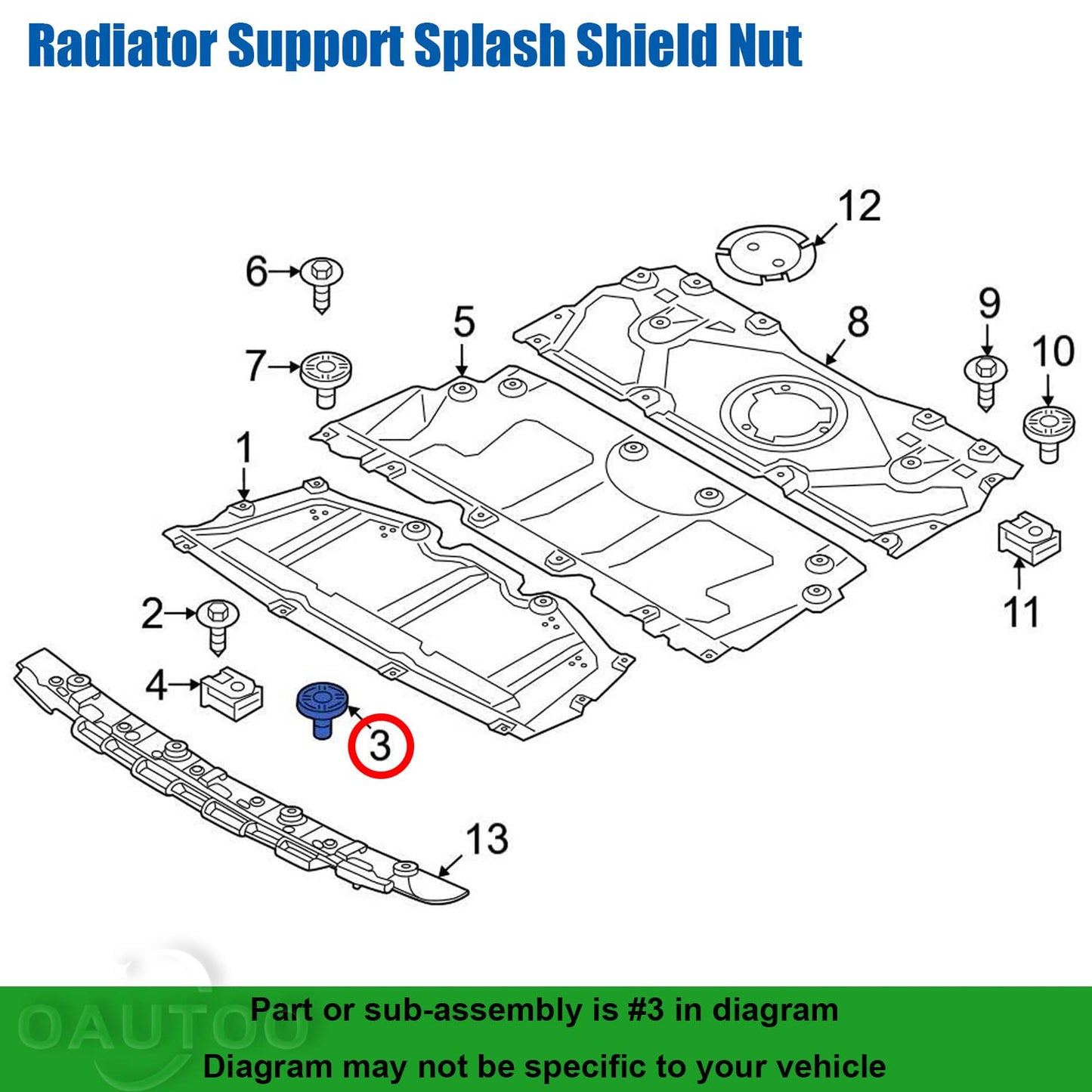 BMW & MINI Expanding Grommet Nut - Trim Panel Fastener Clip 07147306224