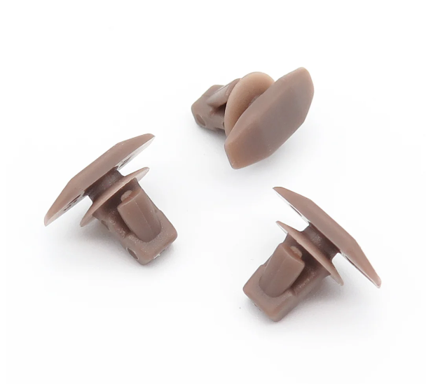 Mitsubishi Brown Weatherstrip Retaining Clip - Bonnet Rubber Seal Fastener MU481027