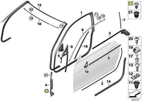Fir Tree Trim Clip 11mm BMW Mercedes - 51357019030