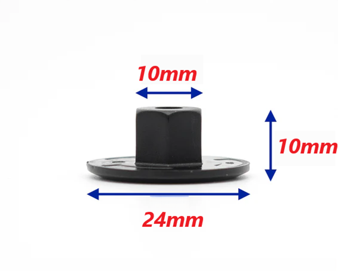 BMW 10mm Hex Head Plastic Flange Nut 51711958025