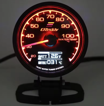 Turbo Boost & Vacuum Gauge  Complete Kit With Hardware – 7 Colour Illumination Digital Monitor 60mm