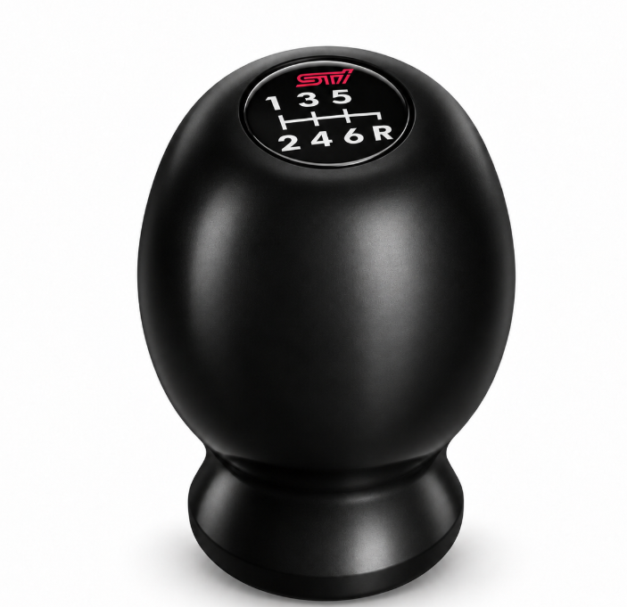 Black Subaru Impreza WRX STI Duracon Style Gear Knob 5 / 6 Speed R-Down Direct Fit
