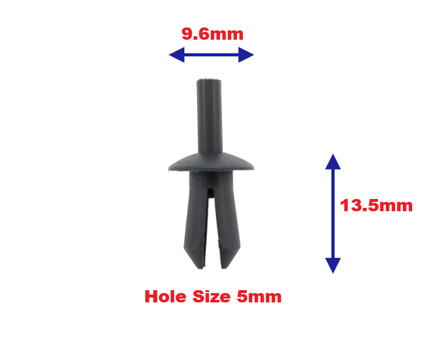 5mm Plastic Rivet Clip - Wheel Arch Liner & Splashguard Fastener
