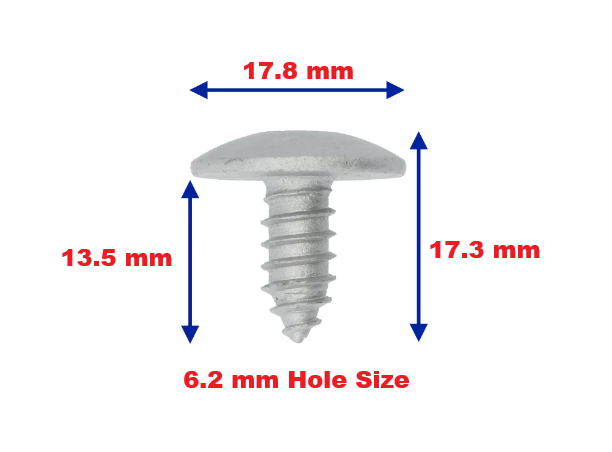 BMW Front Wing Panel Torx Screw - ISA ST6.3 x 14 - 41009163211