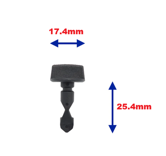 VAG Bumper Tow Eye Cover Twist Pin - Audi VW 6Q0807643