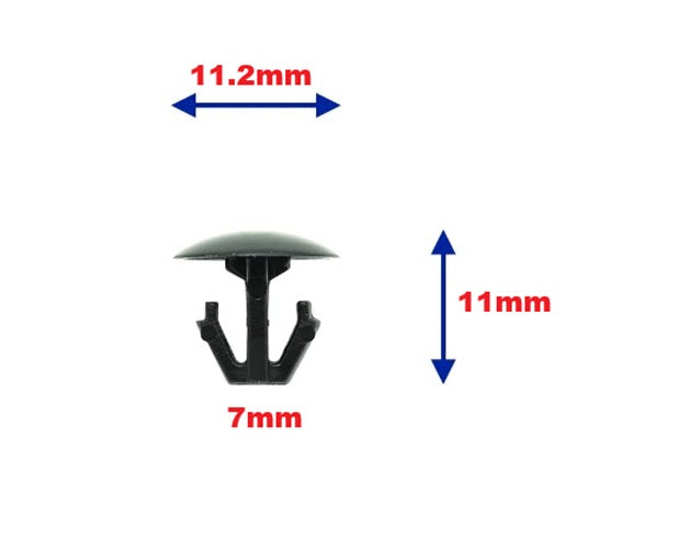 Honda Weather Seal Trim Clip - Bonnet Rubber Weatherstrip Fastener 91518-SM4-003