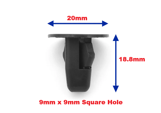 Toyota, Lexus, Peugeot, Citroen & Mitsubishi Screw Grommet - 9mm Trim Fastener 9018906065