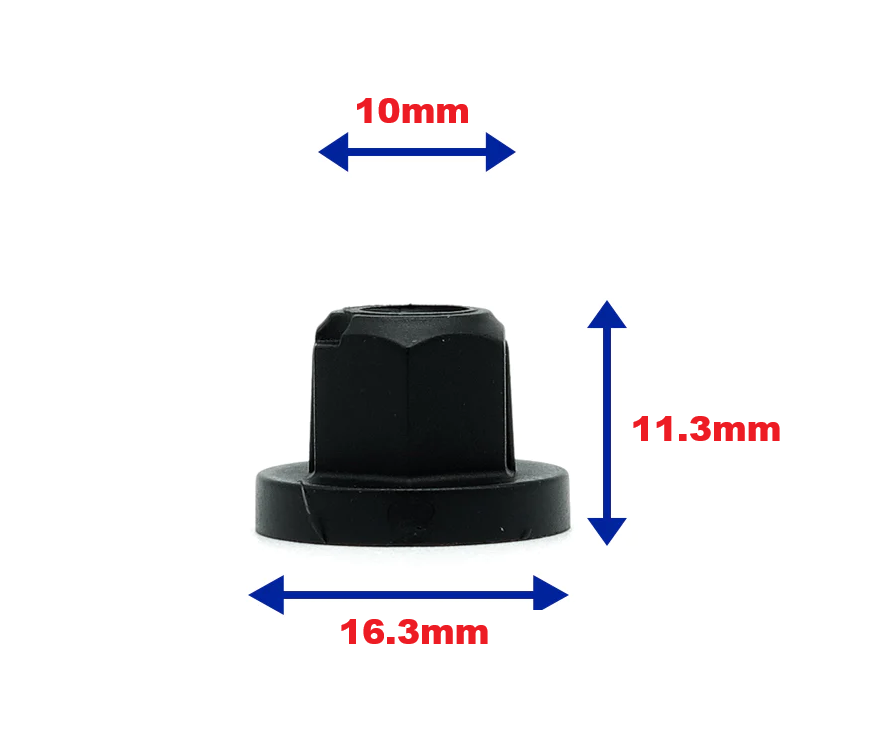 VAG 10mm Plastic Collar Nut - Bumper, Undertray & Splashguard Fastener N91018901