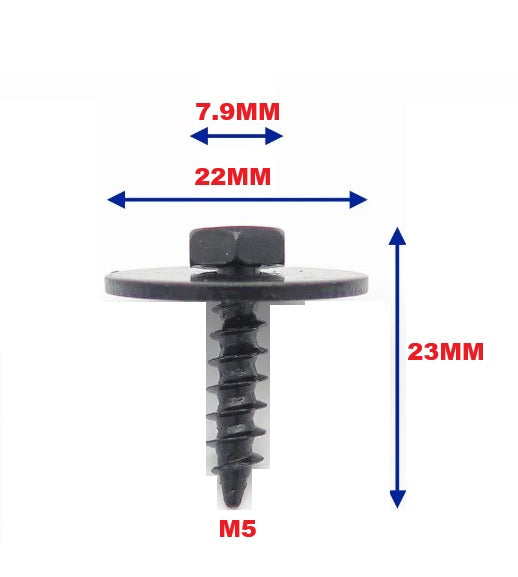 BMW & MINI Large Washer Hex Screw Bolt - Bodywork & Trim Panel Fastener 07149213164