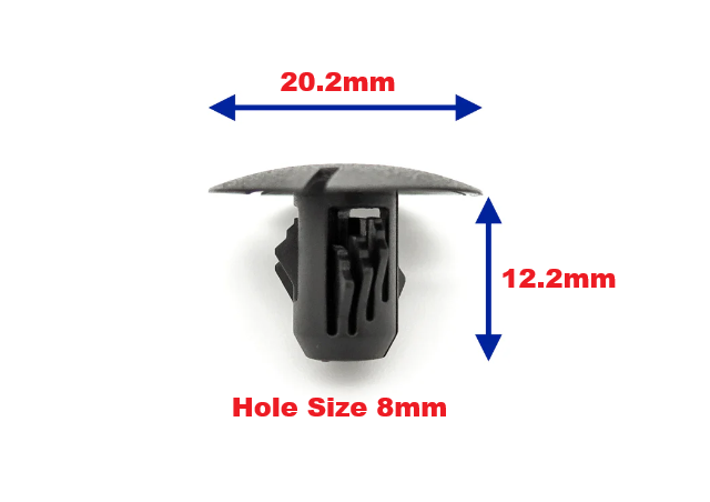 Mercedes Black Trim Panel Retainer Clip - Boot Liner Fastener A0009914795
