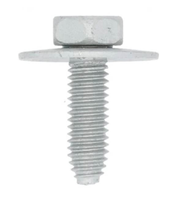 Renault & Universal M6 x 18mm Body Bolt with Captive Washer - Undertray & Trim Fastener