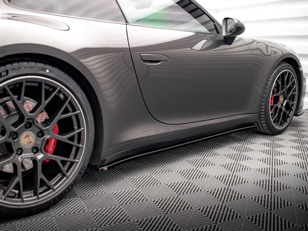 Maxton Design Side Skirts Diffusers — Porsche 911 Carrera 4S 992 (2019+)