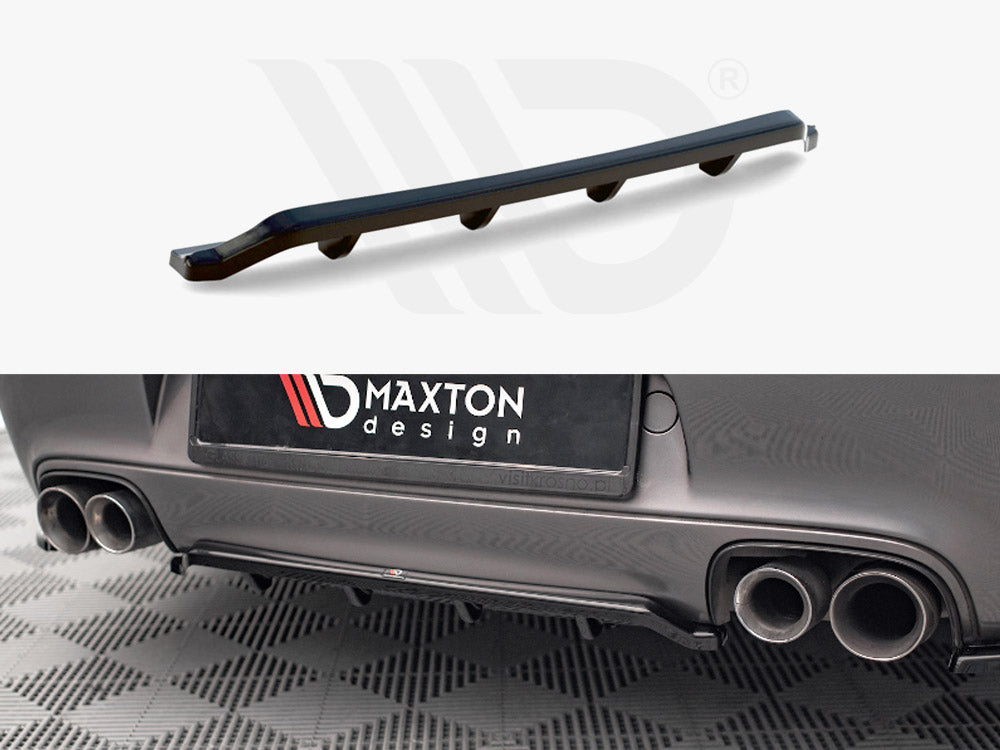 Maxton Design Central Rear Splitter (Vertical Bars) — Porsche 911 Carrera / Carrera GTS 997 Facelift