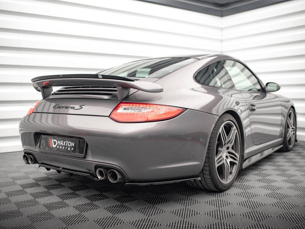 Maxton Design Central Rear Splitter (Vertical Bars) — Porsche 911 Carrera / Carrera GTS 997 Facelift