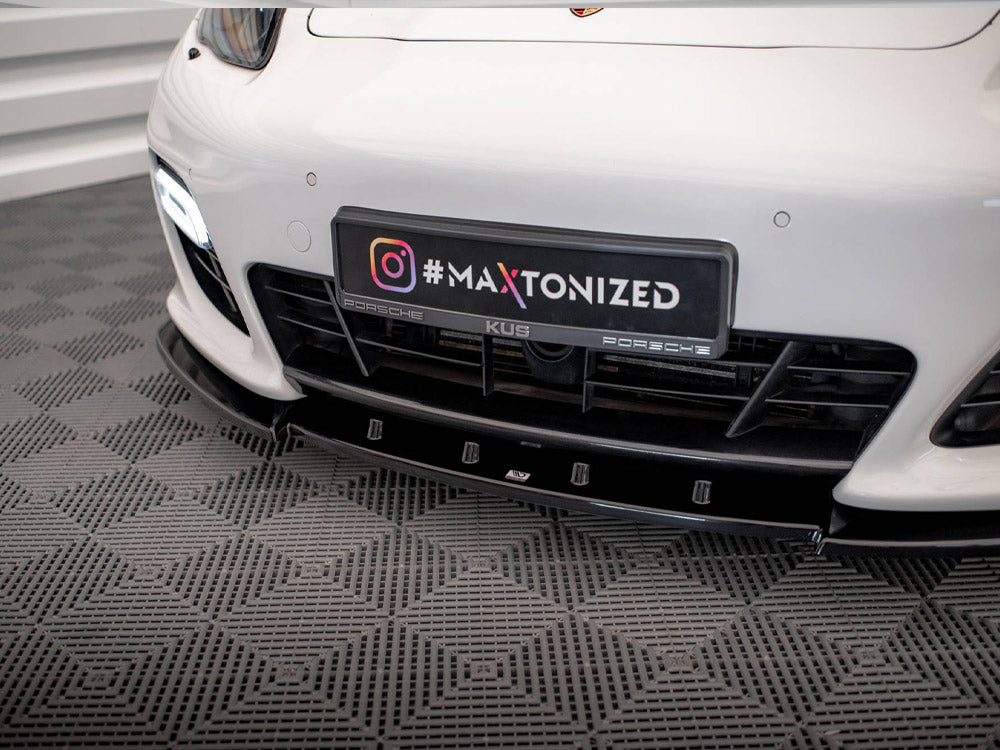 Maxton Design Front Splitter V.1 — Porsche Panamera Turbo Sport Design Package 970