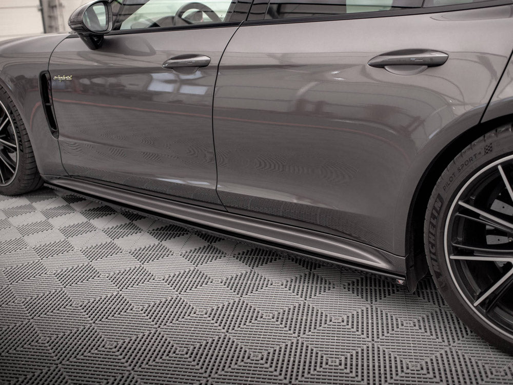 Maxton Design Side Skirts Diffusers V.1 — Porsche Panamera Turbo S E-Hybrid / E-Hybrid / 4S 971