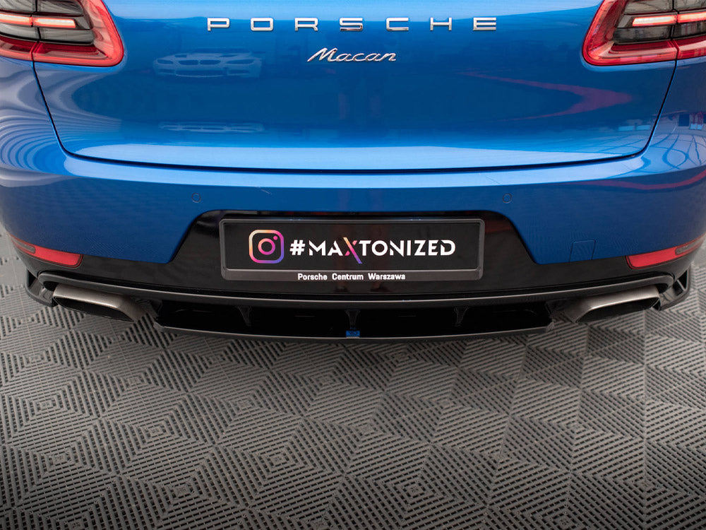 Maxton Design Central Rear Splitter — Porsche Macan Mk1