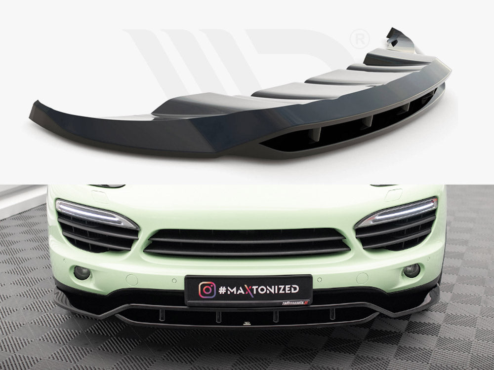 Maxton Design Front Splitter — Porsche Cayenne Mk2