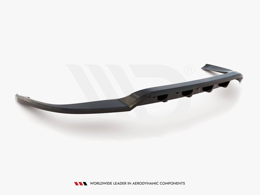 Maxton Design Central Rear Splitter (Vertical Bars) — Porsche Panamera E-Hybrid 971 Facelift