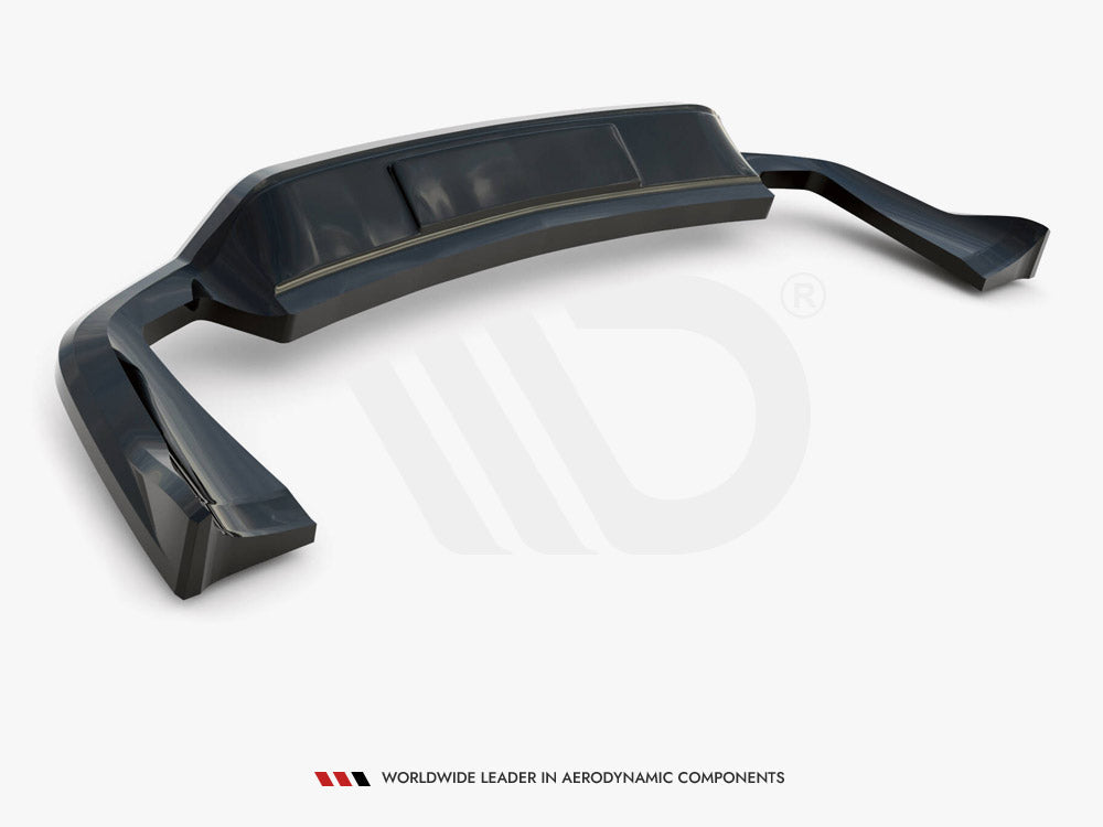 Maxton Design Central Rear Splitter (Vertical Bars) — Porsche Cayenne Mk2 Facelift
