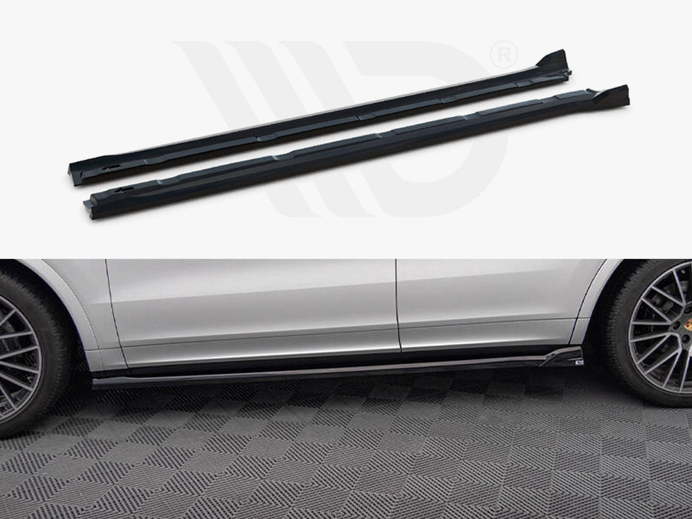 Maxton Design Side Skirts Diffusers — Porsche Cayenne Coupe / SUV Mk3