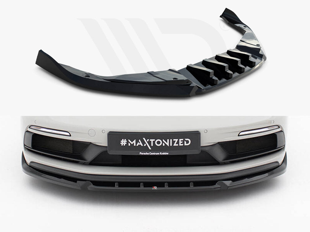 CLEARANCE — Maxton Design Front Splitter V.2 — Porsche 718 Cayman GTS 982c (No Returns)