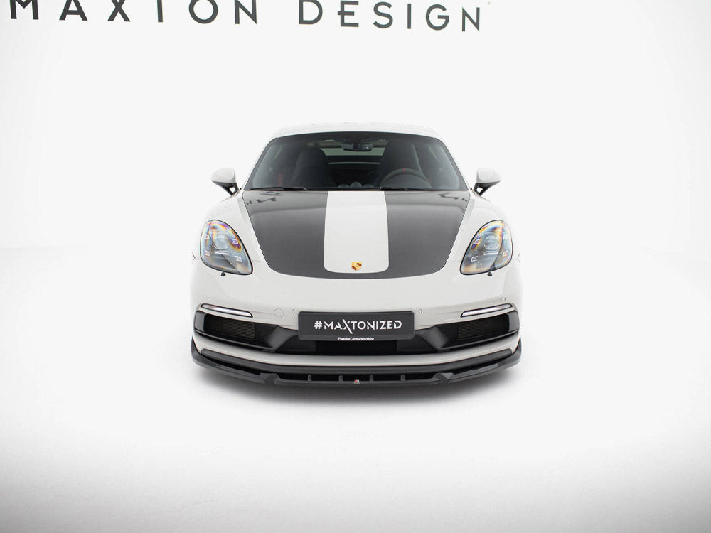 CLEARANCE — Maxton Design Front Splitter V.2 — Porsche 718 Cayman GTS 982c (No Returns)