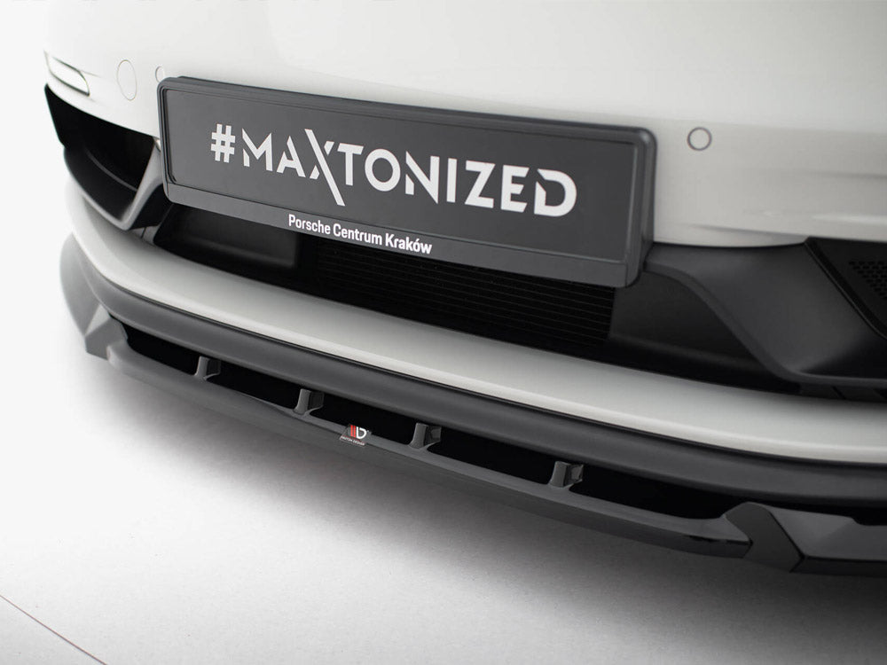 CLEARANCE — Maxton Design Front Splitter V.2 — Porsche 718 Cayman GTS 982c (No Returns)