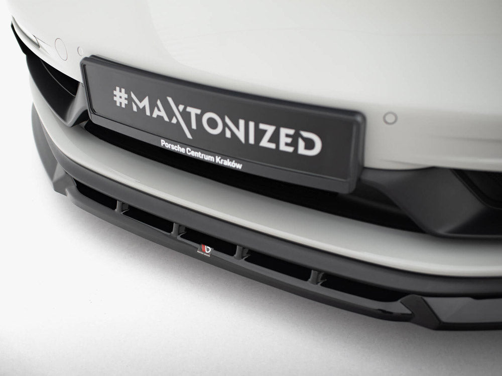 CLEARANCE — Maxton Design Front Splitter V.2 — Porsche 718 Cayman GTS 982c (No Returns)