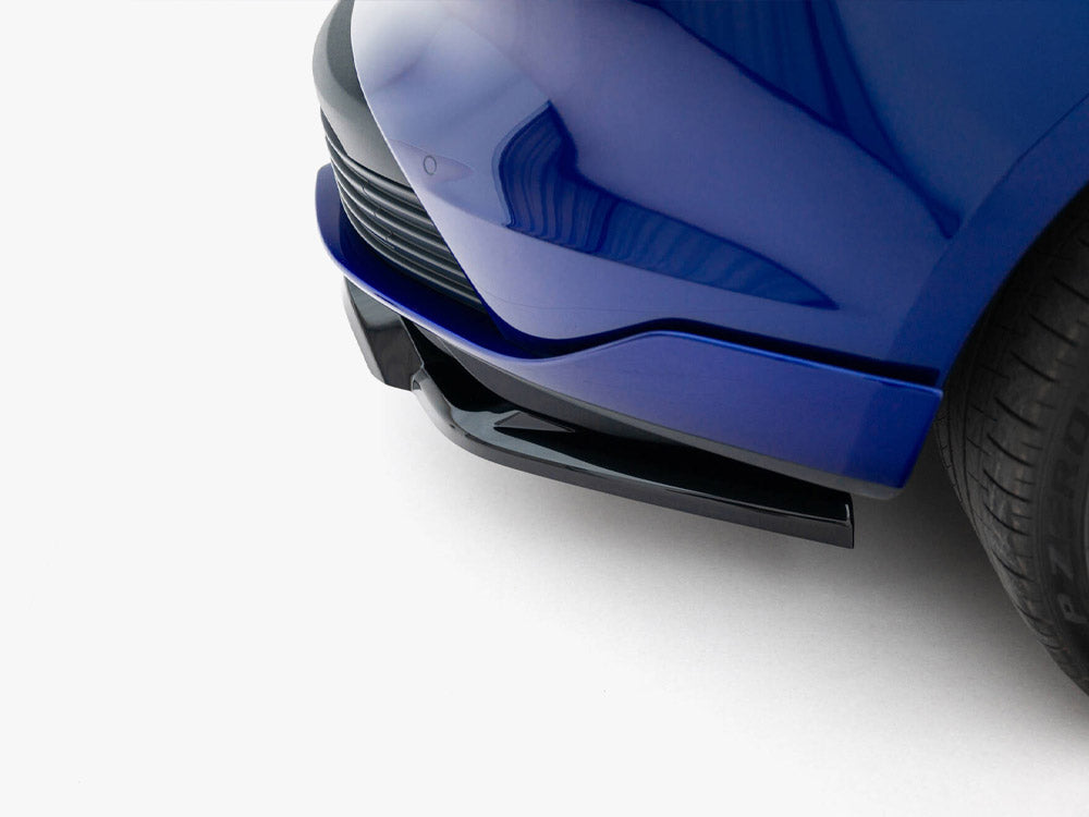 Maxton Design Rear Splitter (Vertical Bars) — Taycan Turbo S Mk1